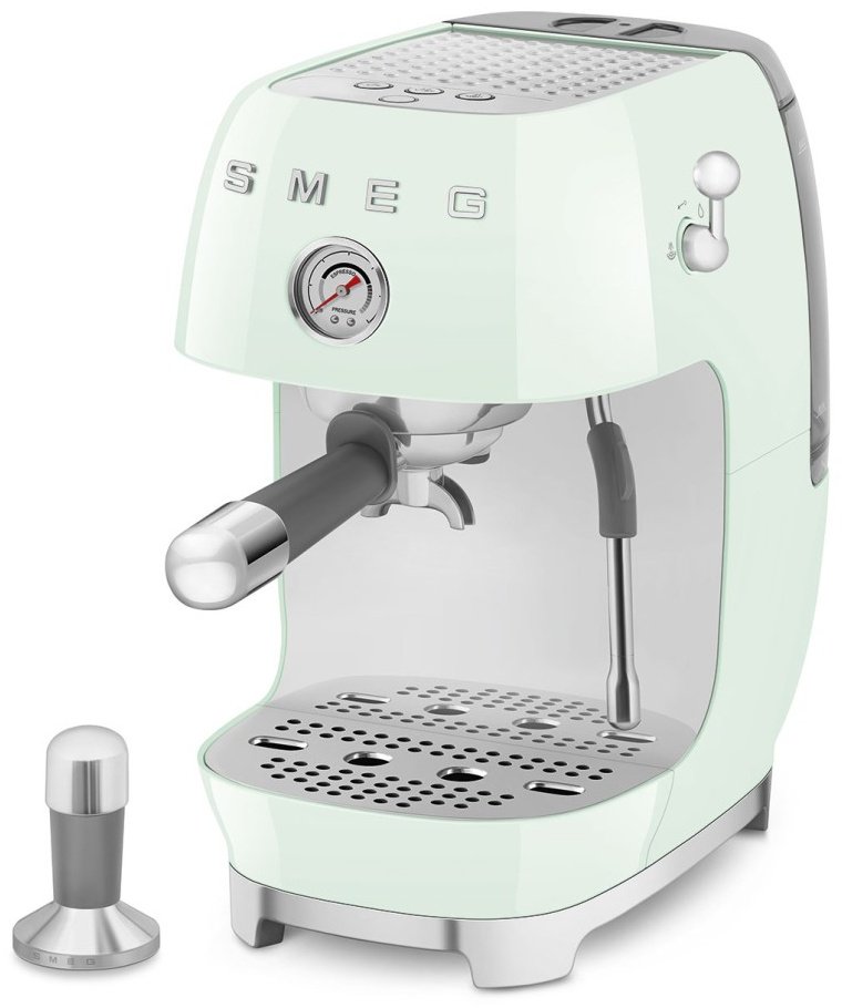 Кофемашина Smeg ECF03PGEU светло-зеленый купить,NaN
