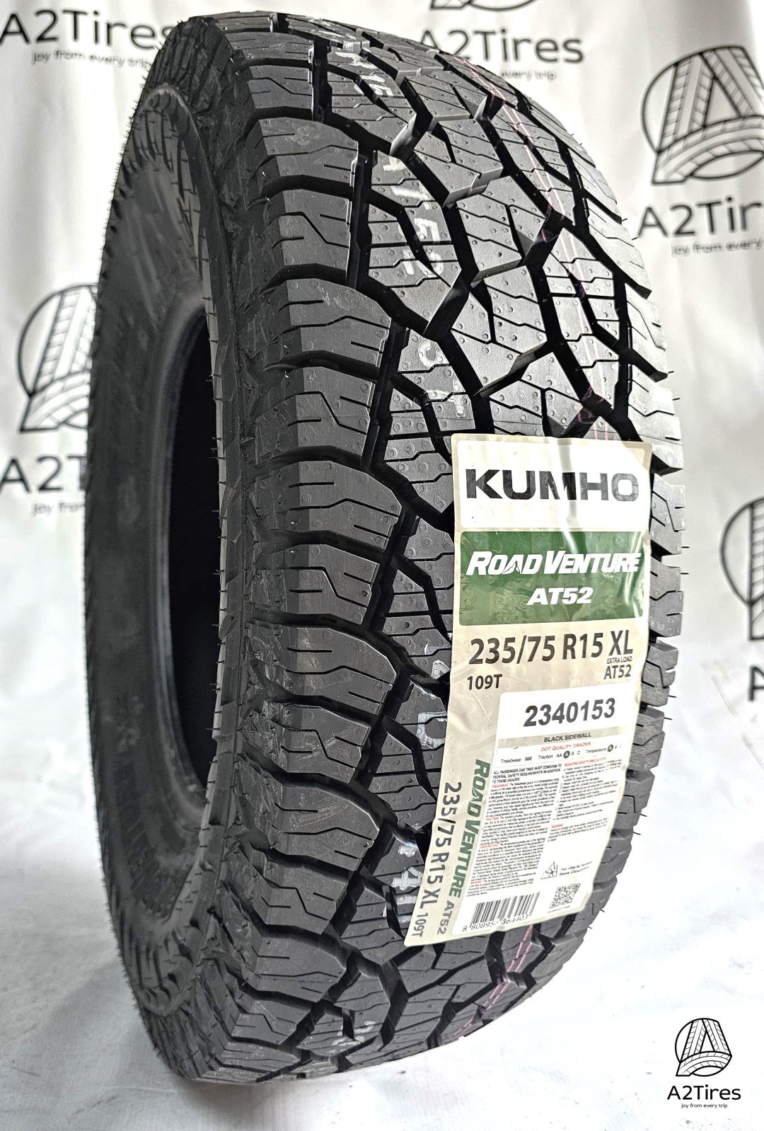 Kumho AT52 235/75 R15 109T купить,NaN