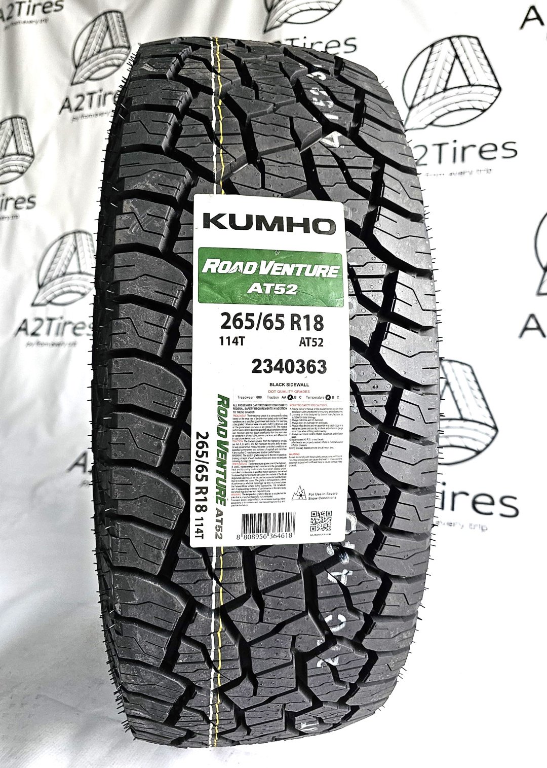 Kumho AT52 265/65 R18 114T купить,NaN