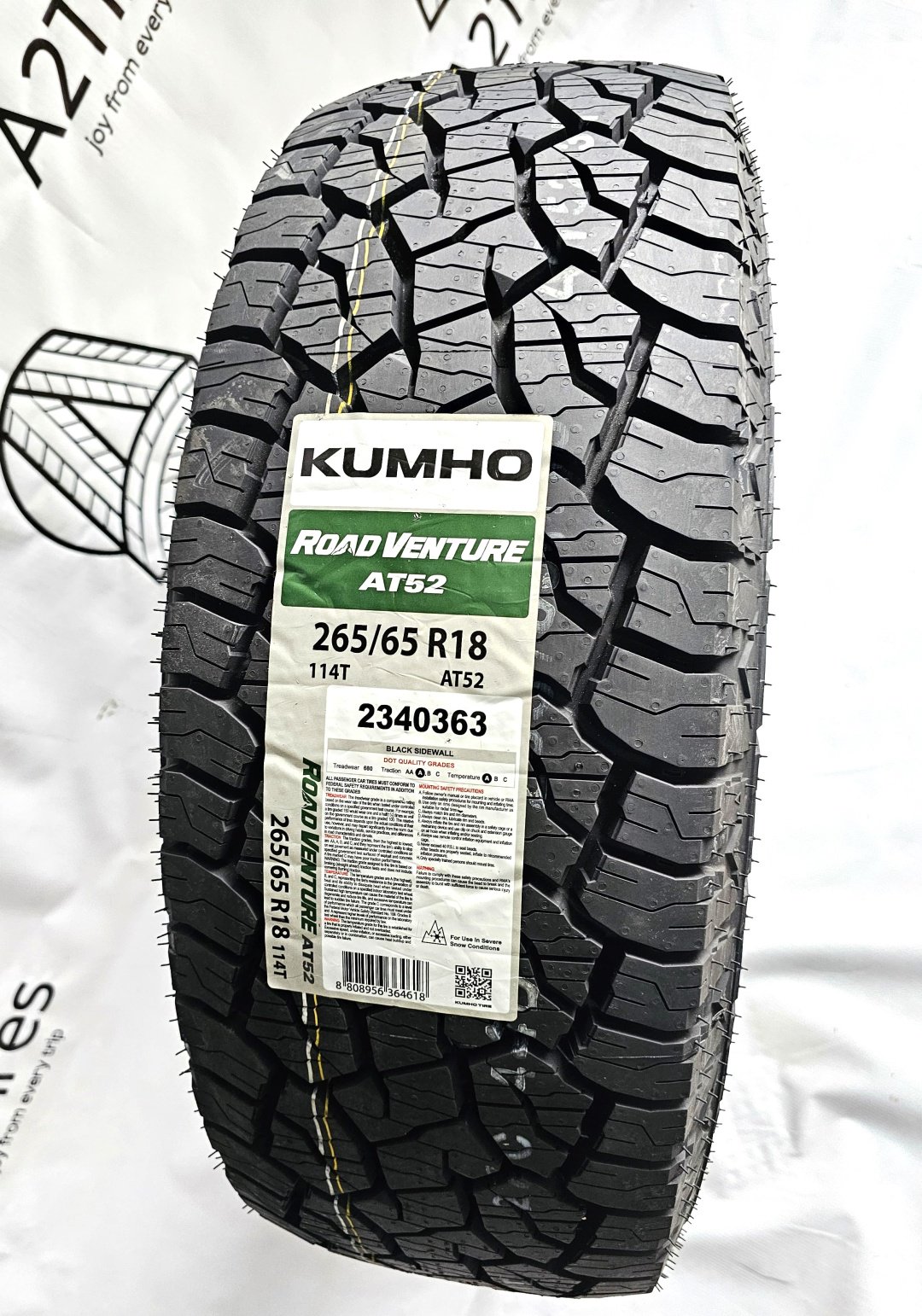 Kumho AT52 265/65 R18 114T купить,NaN