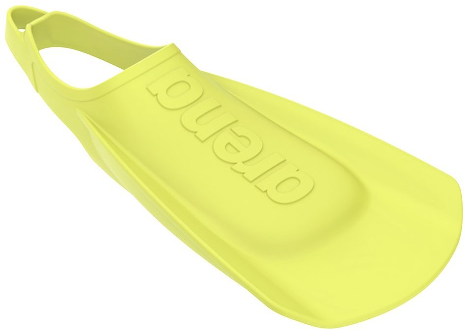 Ласты ARENA Fins adult 006985-200 с открытой пяткой желтый, зеленый 42, 43