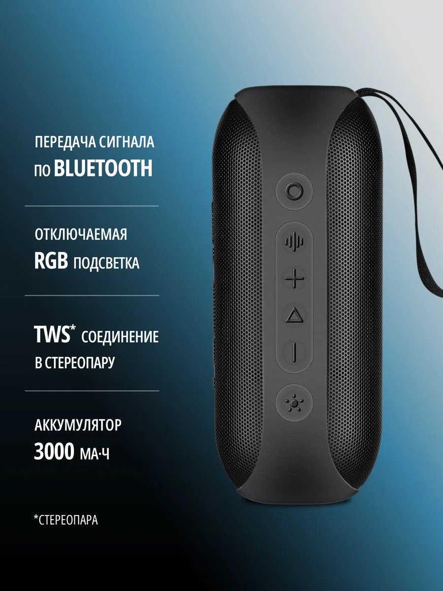 Портативная колонка SVEN PS-165 черный купить,NaN