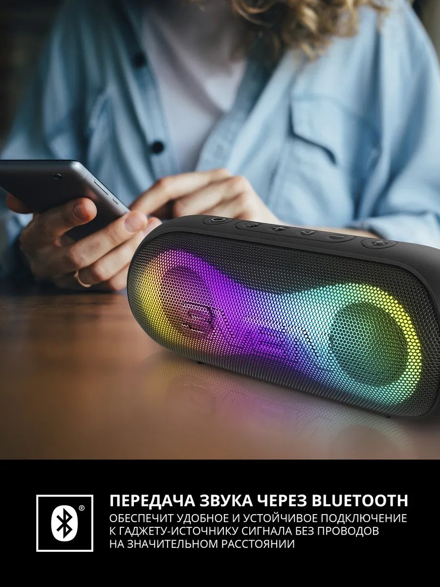 Портативная колонка SVEN PS-165 черный купить,NaN
