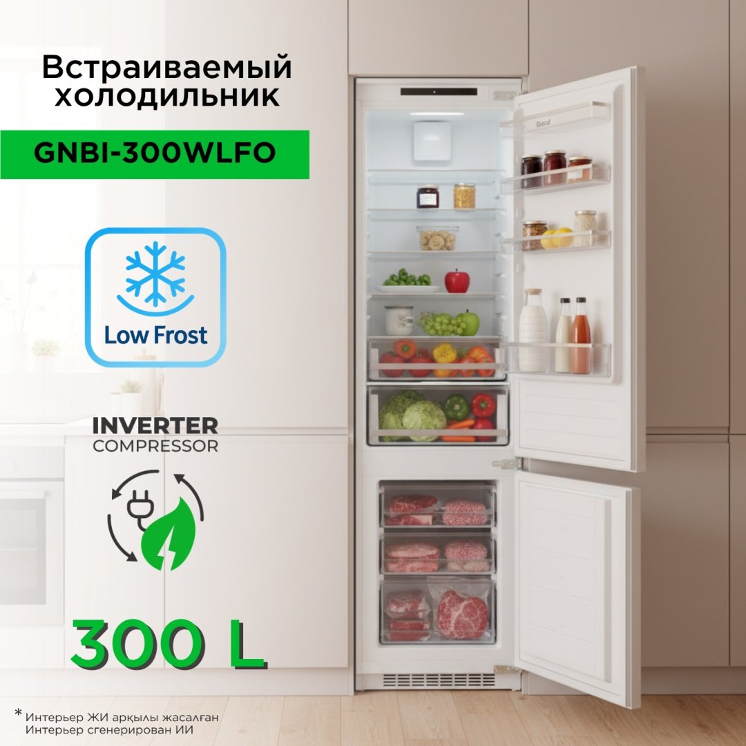 Холодильник GRAND GNBI-300WLFO белый купить,298886