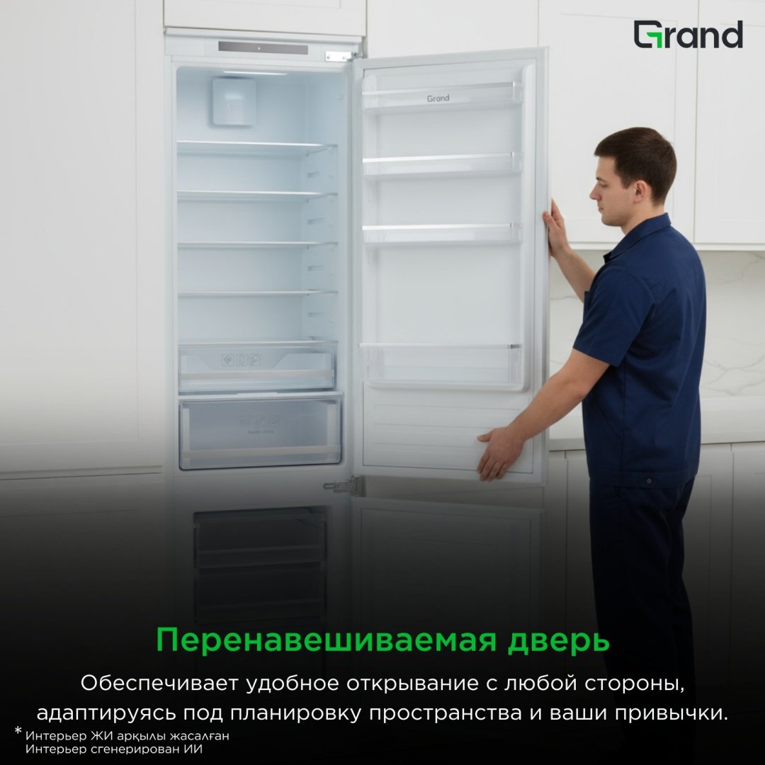 Холодильник GRAND GNBI-300WLFO белый купить,298886