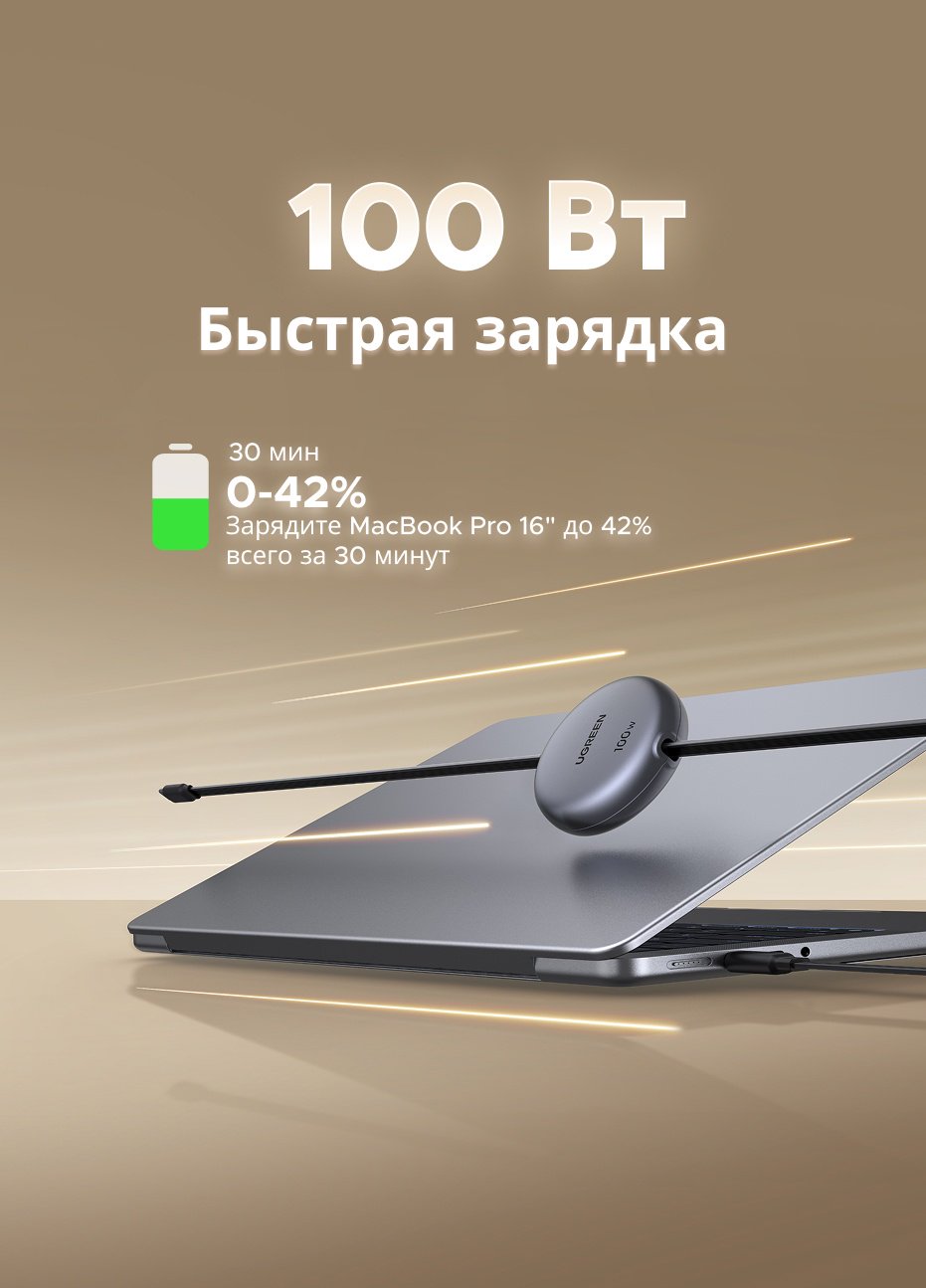 Кабель Ugreen USB Type-C - USB Type-C 1 м L531 (65905) купить,NaN
