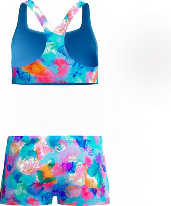 Слитный купальник Speedo розовый, светло-синий