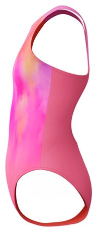 Слитный купальник Speedo розовый, оранжевый