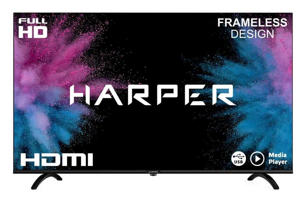 Телевизор LED Harper 43F720T 43" черный