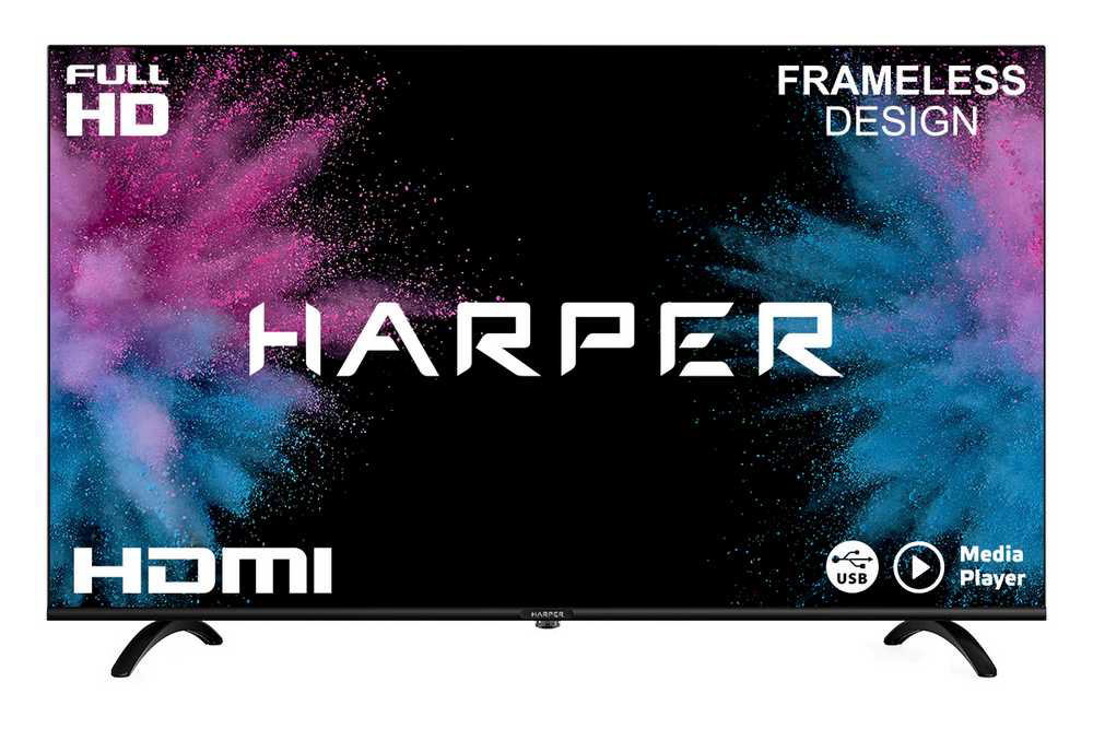 Телевизор Harper 43" 43F720T LED Full HD Black купить,NaN
