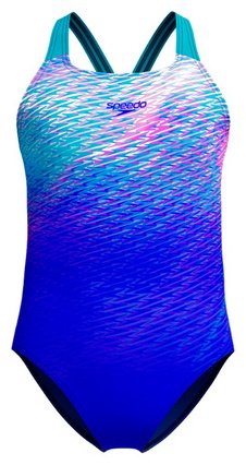 Слитный купальник Speedo синий, розовый