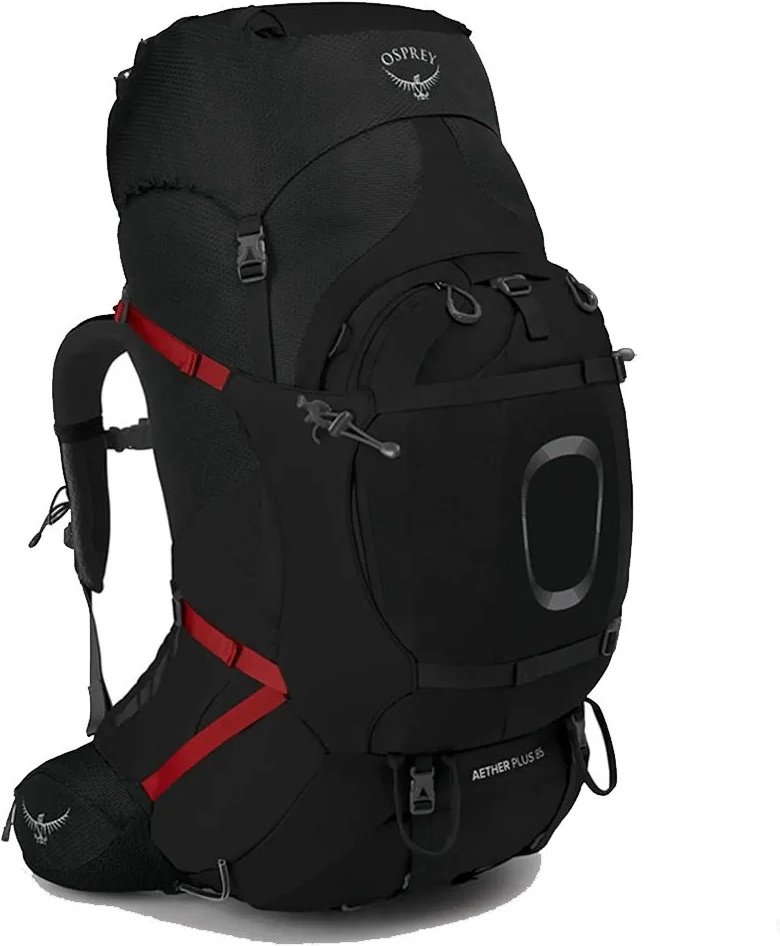 Рюкзак Osprey Aether Plus 85, 10002892 для альпинизма 83 черный