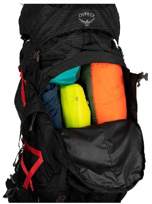 Рюкзак Osprey Aether Plus 85, 10002892 для альпинизма 83 черный