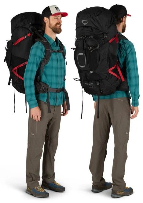 Рюкзак Osprey Aether Plus 100 10002889 треккинговый 100 черный купить,NaN