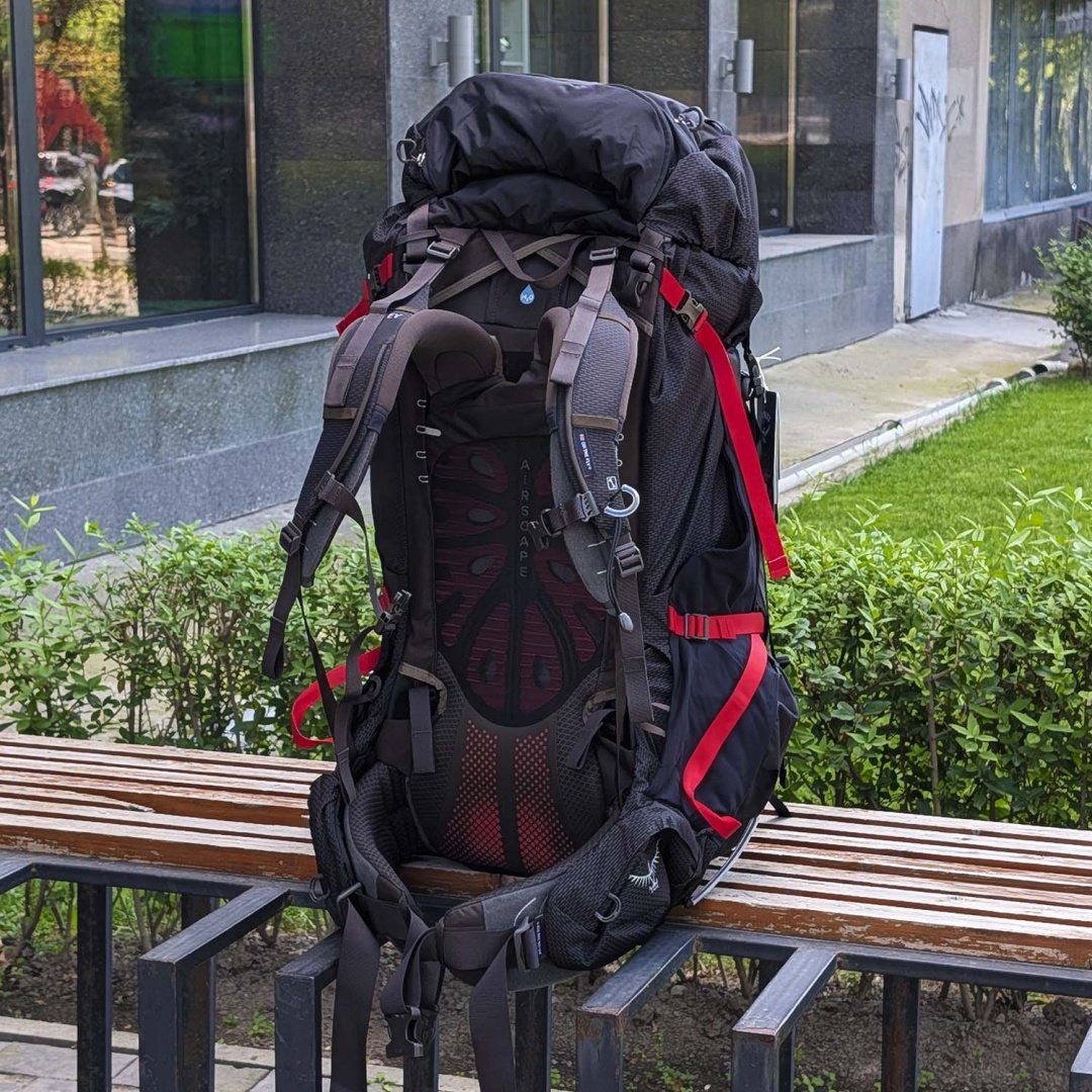 Рюкзак Osprey Aether Plus 100 10002889 треккинговый 100 черный купить,NaN