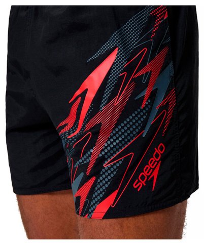 Шорты Speedo черный, красный