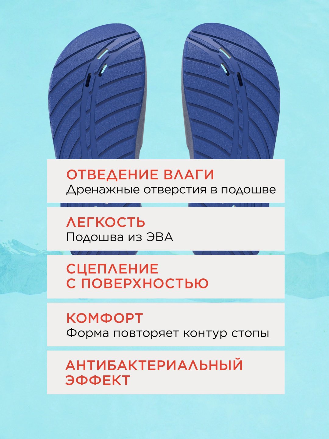 Шлепанцы Speedo синий