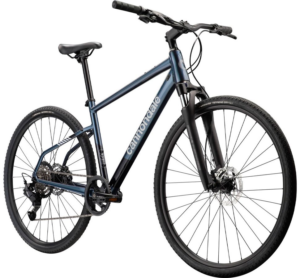 Велосипед Cannondale Quick CX 3 2026 18 дюймов серый-синий