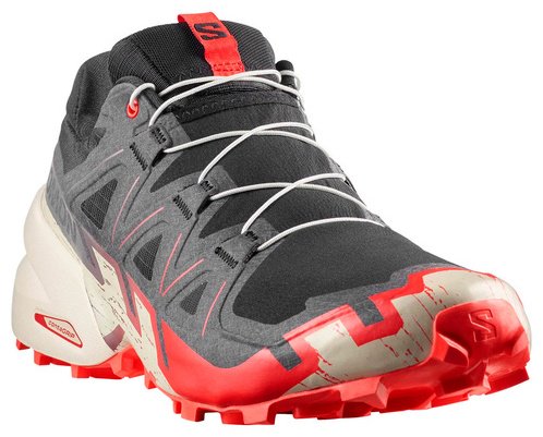 Кроссовки Salomon Speedcross 6 красный, черный, молочный купить,89900