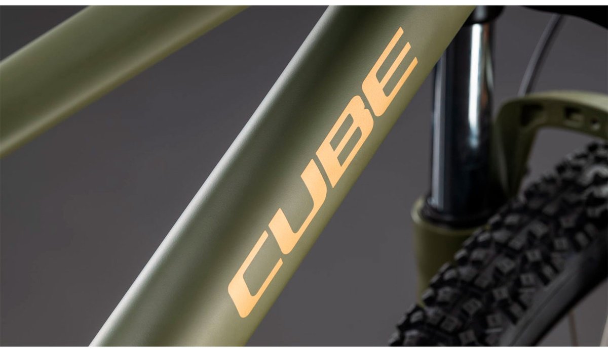 Велосипед Cube Aim SLX 2026 16 дюймов зеленый-желтый купить,NaN