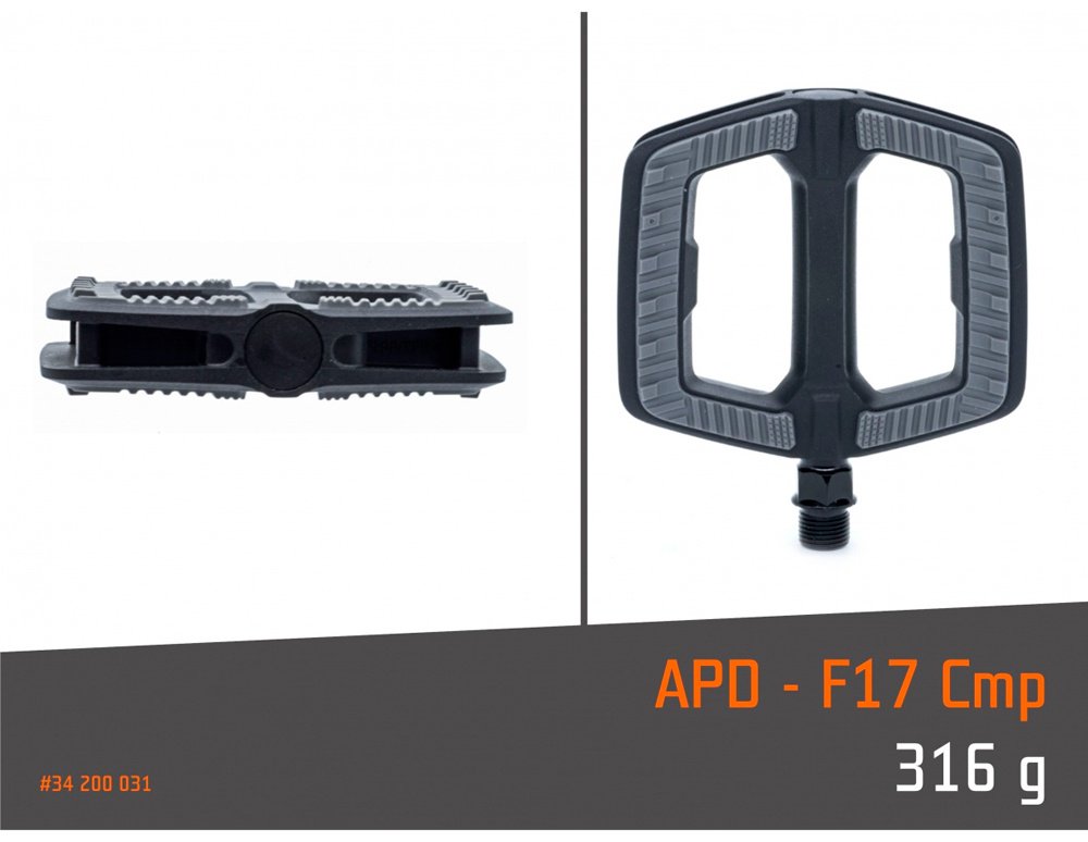 Педали Платформенные Author APD-F17 Cmp NonSlip, 34 200 031 черный, серый купить,NaN