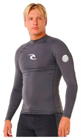Рашгард Rip Curl темно-серый купить,15900