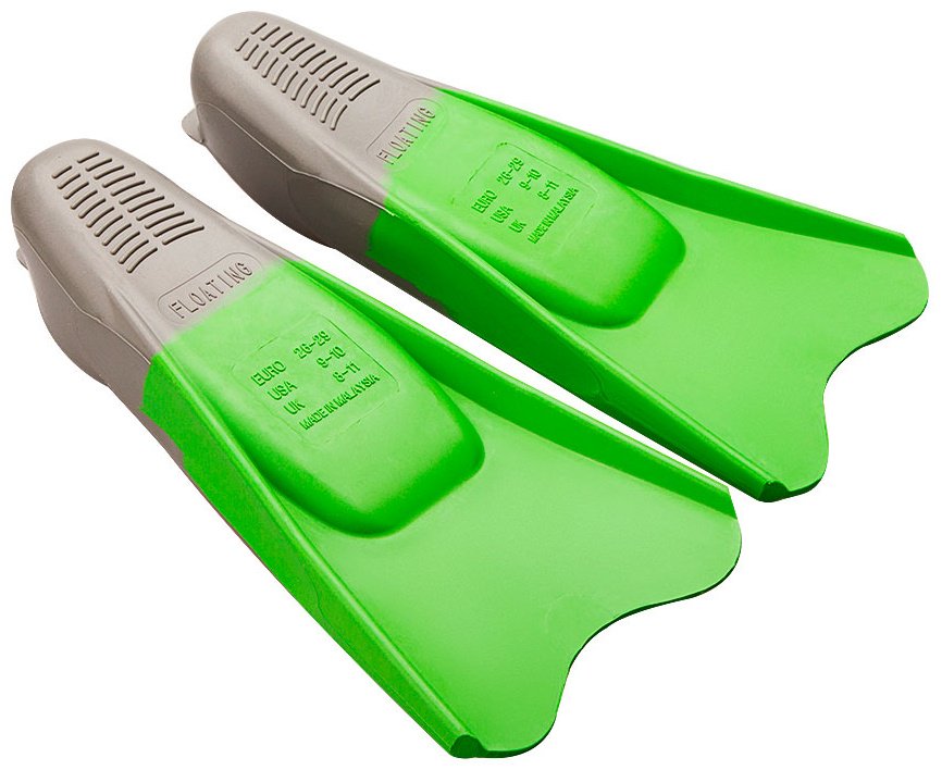 Ласты Madwave M0746 06 0 10W с закрытой пяткой зеленый 28, 29, 26, 27