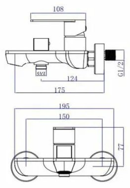 Смеситель для ванны ESKO Beijing BJ54, латунь, цвет серебристый купить,NaN