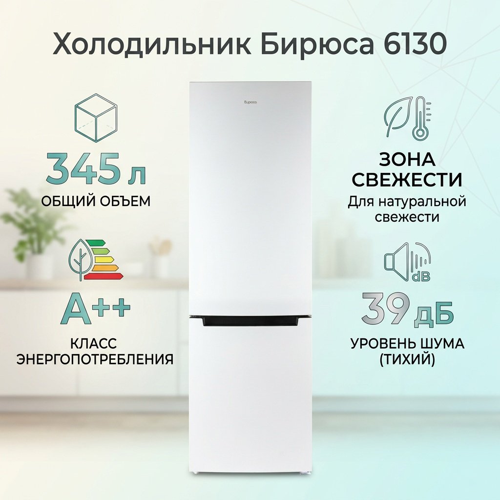 Холодильник Бирюса 6130 белый