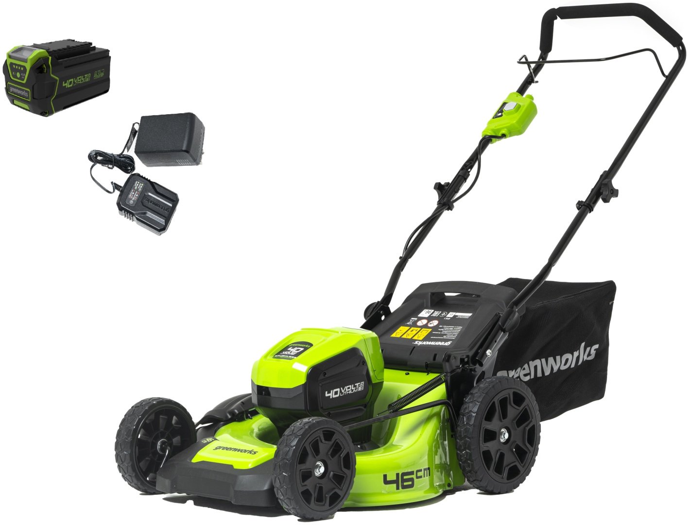 Газонокосилка колесная аккумуляторная Greenworks 2514407UB купить,NaN