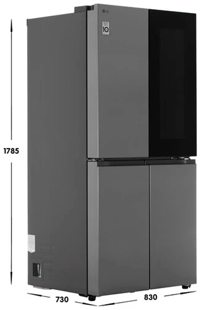 Холодильник LG GC-V22FFMMB серебристый купить,NaN