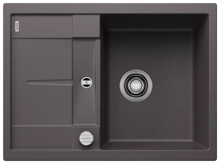 Кухонная мойка Blanco Metra 45 S compact - темная скала (519573) 78х50х19 см, искусственный камень, тон темная скала купить,189336