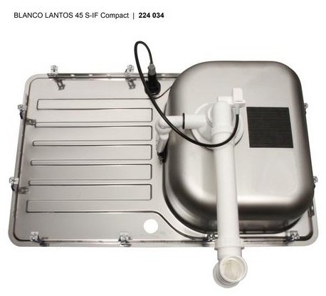 Кухонная мойка Blanco Lantos 45 S-IF Compact 76.8х48.8х16 см, нержавеющая сталь, тон серебристый купить,NaN