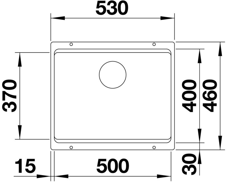 Кухонная мойка Blanco Etagon 500-U кофе (522236) 53х46х19 см, искусственный камень, тон кофе купить,NaN