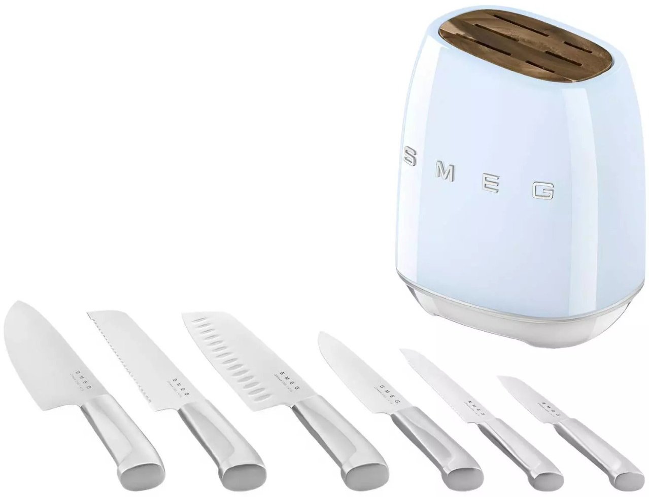 Набор ножей Smeg KBSF02PB, лезвие: нержавеющая сталь 6 шт купить,NaN