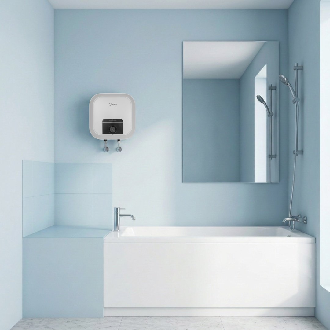 Водонагреватель накопительный Midea MWH10-20MVD1O(CIS)W (bottom-над) 10 л белый купить,NaN