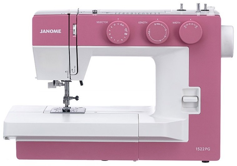 Швейная машина Janome 1522 PG белый, розовый купить,NaN
