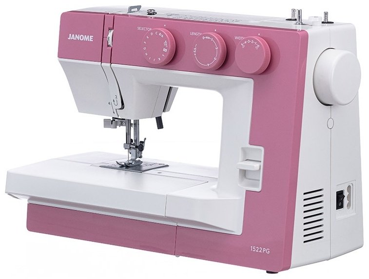 Швейная машина Janome 1522 PG белый, розовый купить,NaN