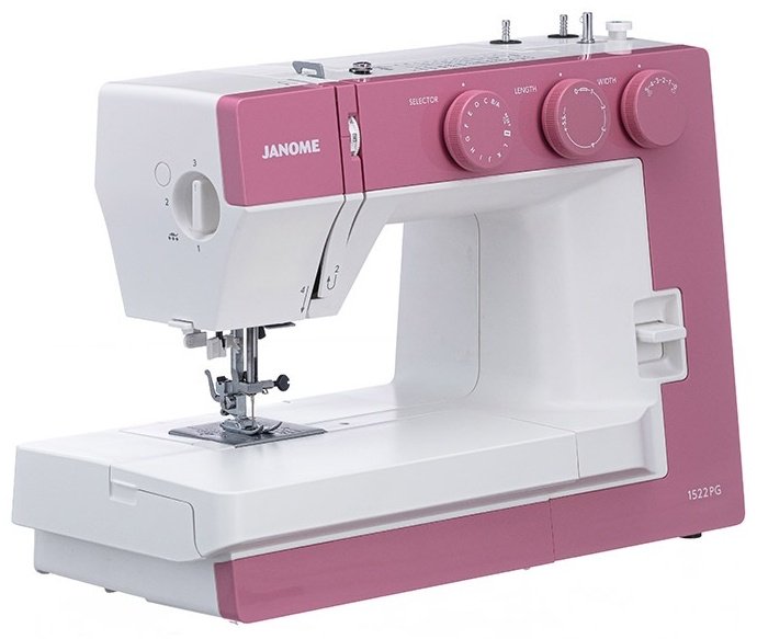 Швейная машина Janome 1522 PG белый, розовый купить,NaN