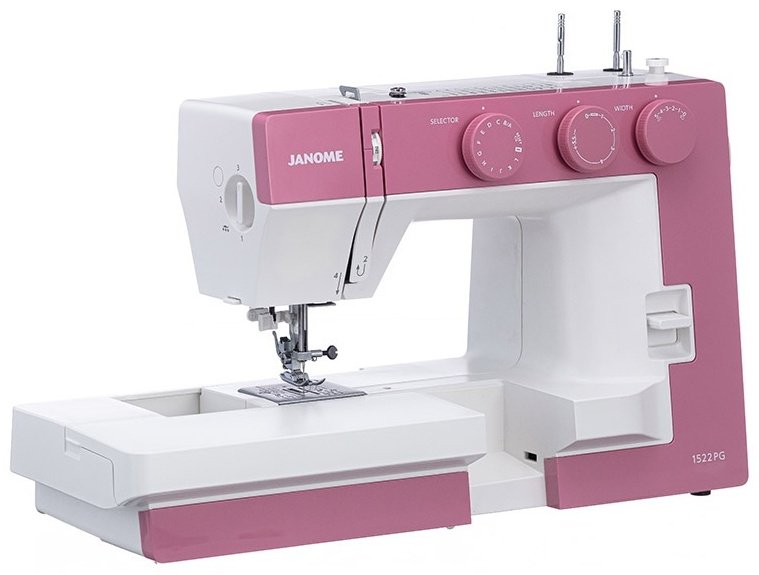 Швейная машина Janome 1522 PG белый, розовый купить,NaN