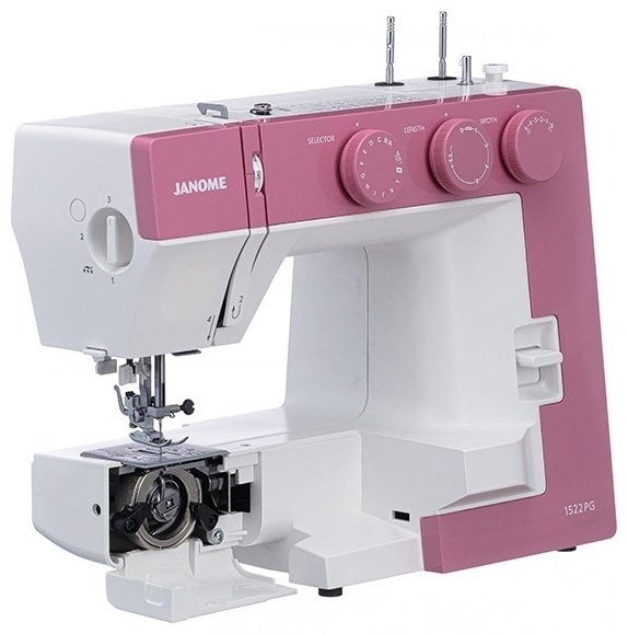 Швейная машина Janome 1522 PG белый, розовый купить,NaN