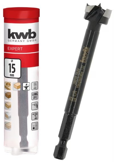 Сверло Скоростное сверло Форстнера, 15 мм kwb by Einhell (706415) купить,NaN