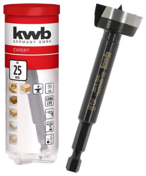 Сверло Скоростное сверло Форстнера, 25 мм kwb by Einhell (706425)