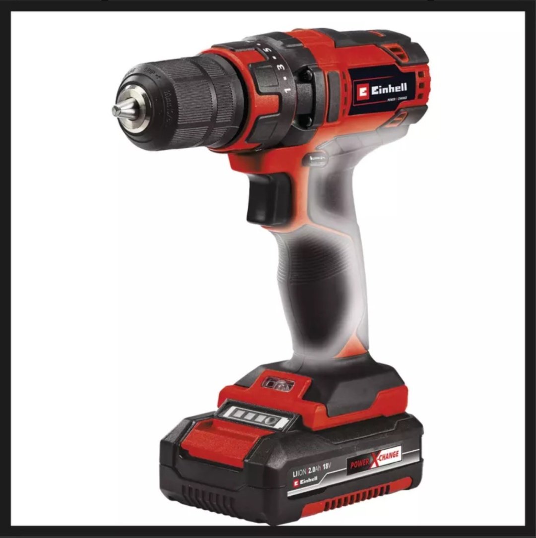 Аккум. Шуруповерт Einhell TC-CD 18/35 Li +39 (2x2,0 Ah) (4513957) купить,NaN