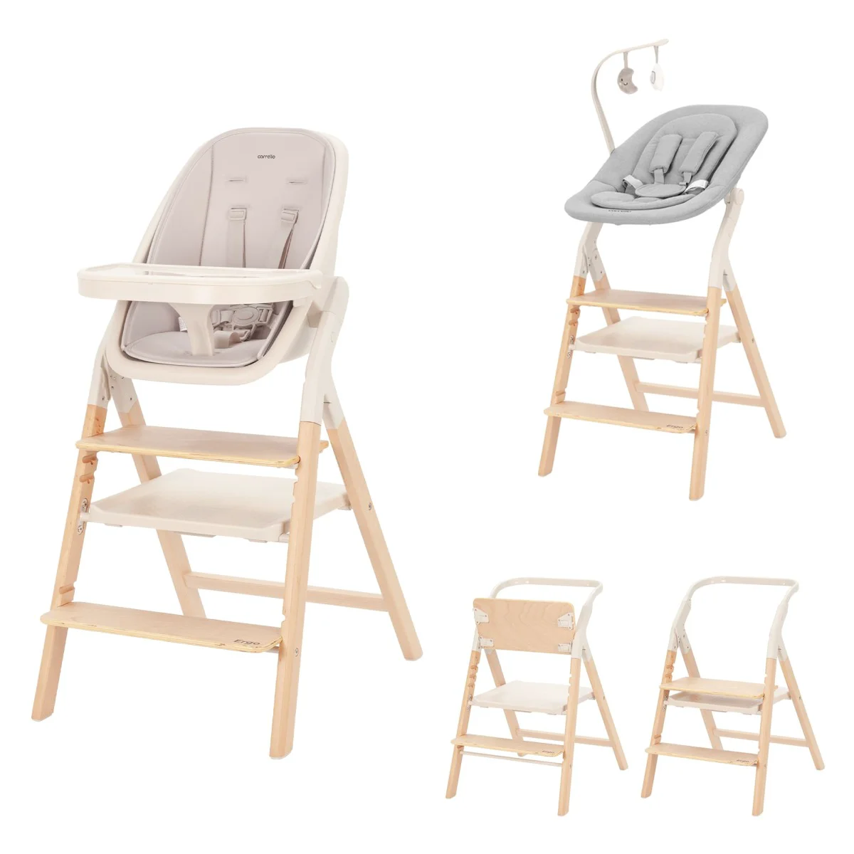 Стульчик для кормления 3в1 Ergo CRL-16701 Sugar Beige - ForteMarket Стульчик для кормления 3в1 Ergo CRL-16701 Sugar Beige купить,99900