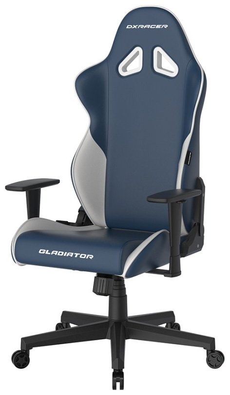 Компьютерное кресло DXRacer Gladiator GC/LGN23LTCLTA/IW, белый, синий купить,NaN