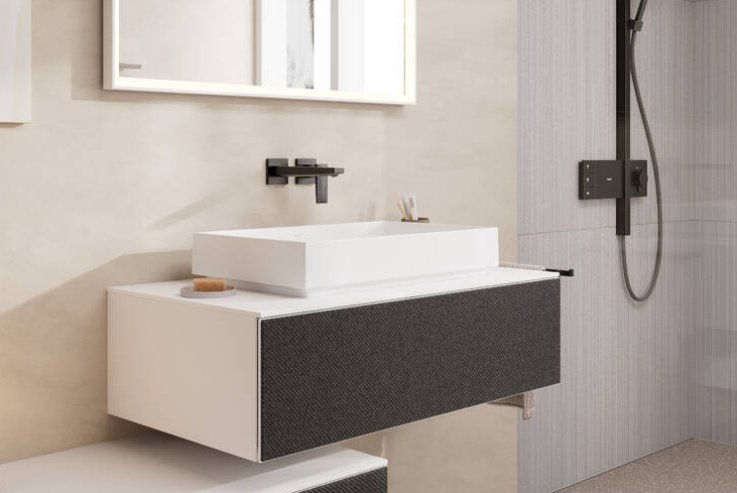 Смеситель Hansgrohe Metropol 32526340, латунь, цвет графит купить,NaN