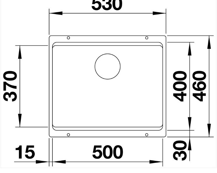 Кухонная мойка Blanco Etagon 500-U 53х46х19 см, искусственный камень, тон кофе купить,NaN