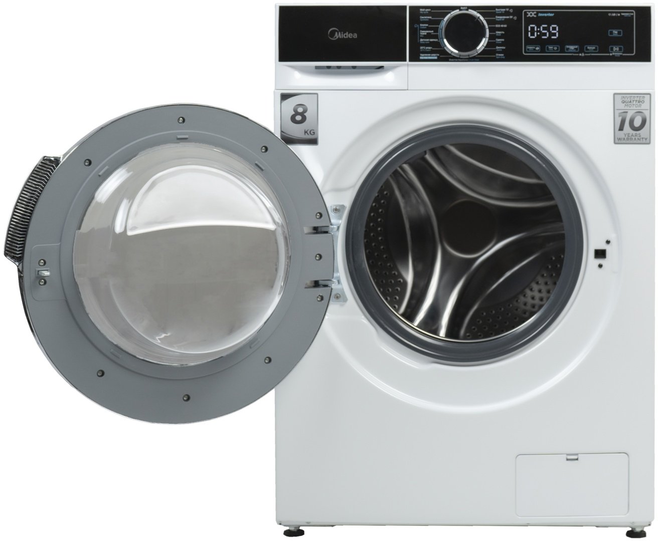 Стиральная машина Midea MFA01W80B/W-C белый, черный купить,NaN
