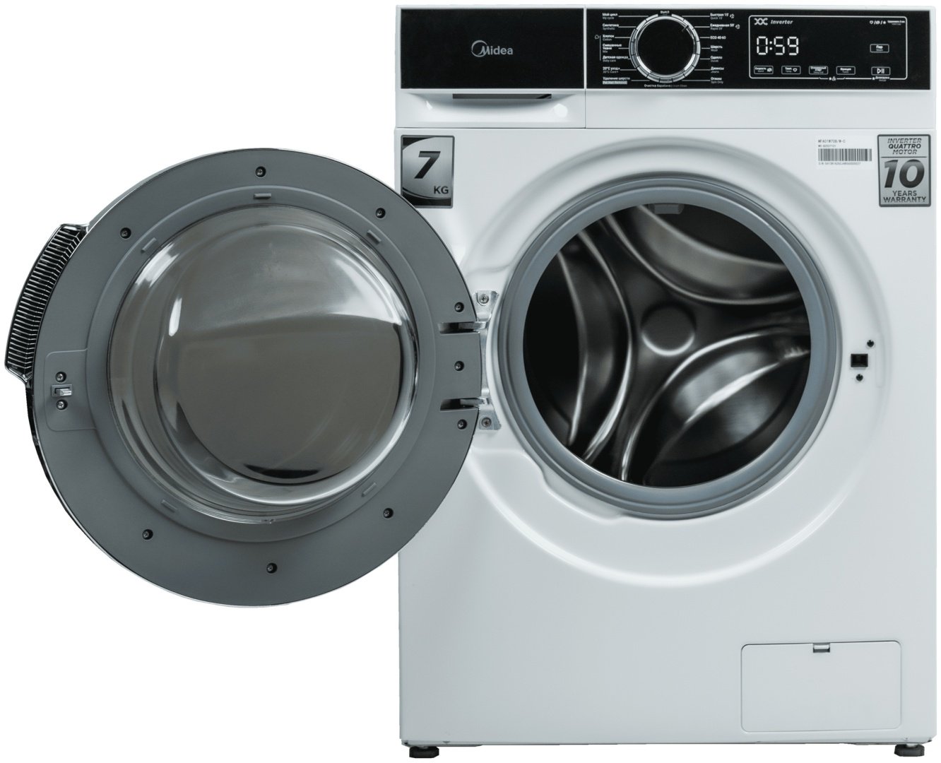Стиральная машина Midea MFA01W70B/W-C белый, черный купить,NaN